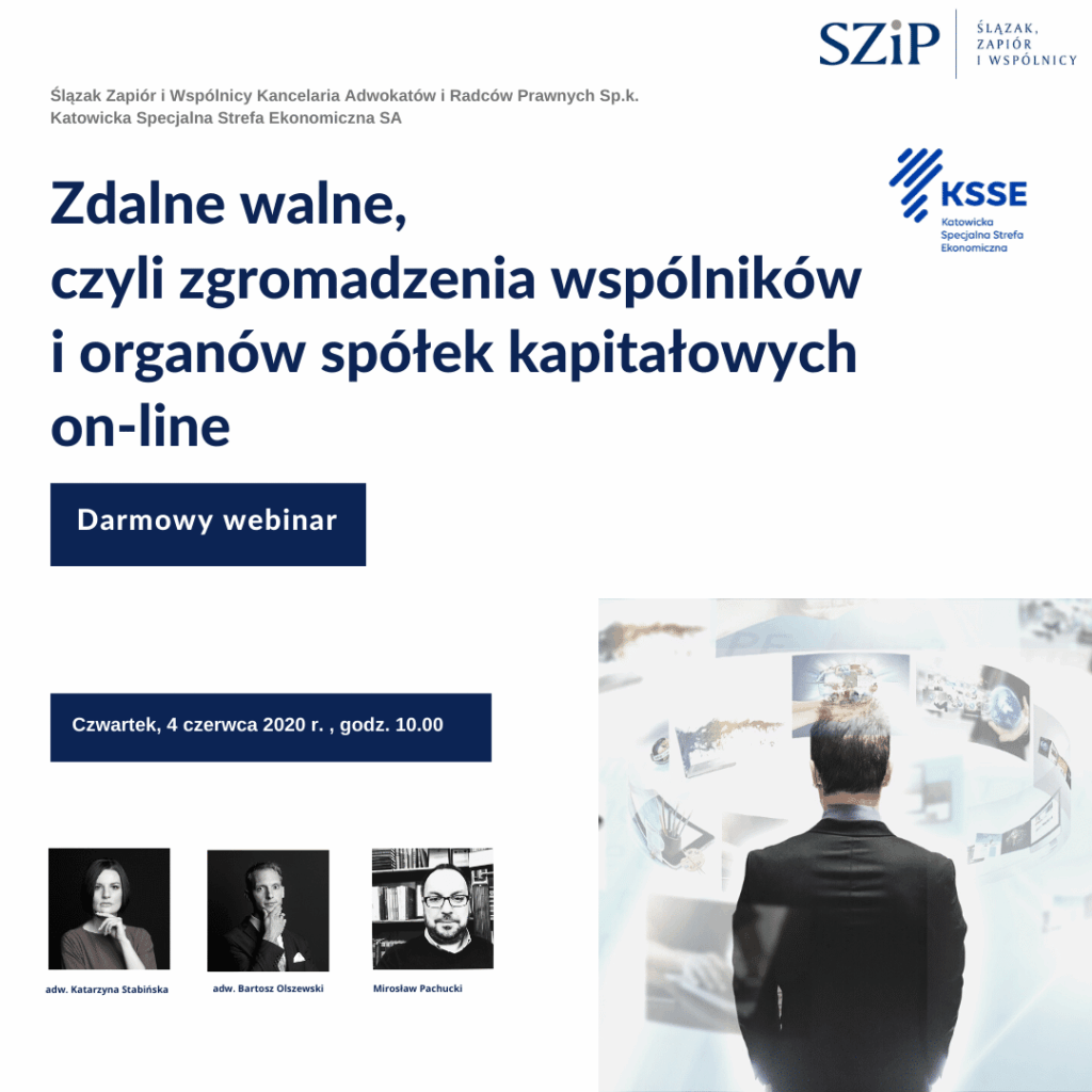 Zapraszamy na webinarium – Zdalne walne i wiesz wszystko !