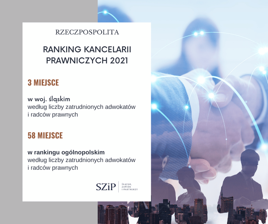 Jesteśmy 3. największą kancelarią na Śląsku !