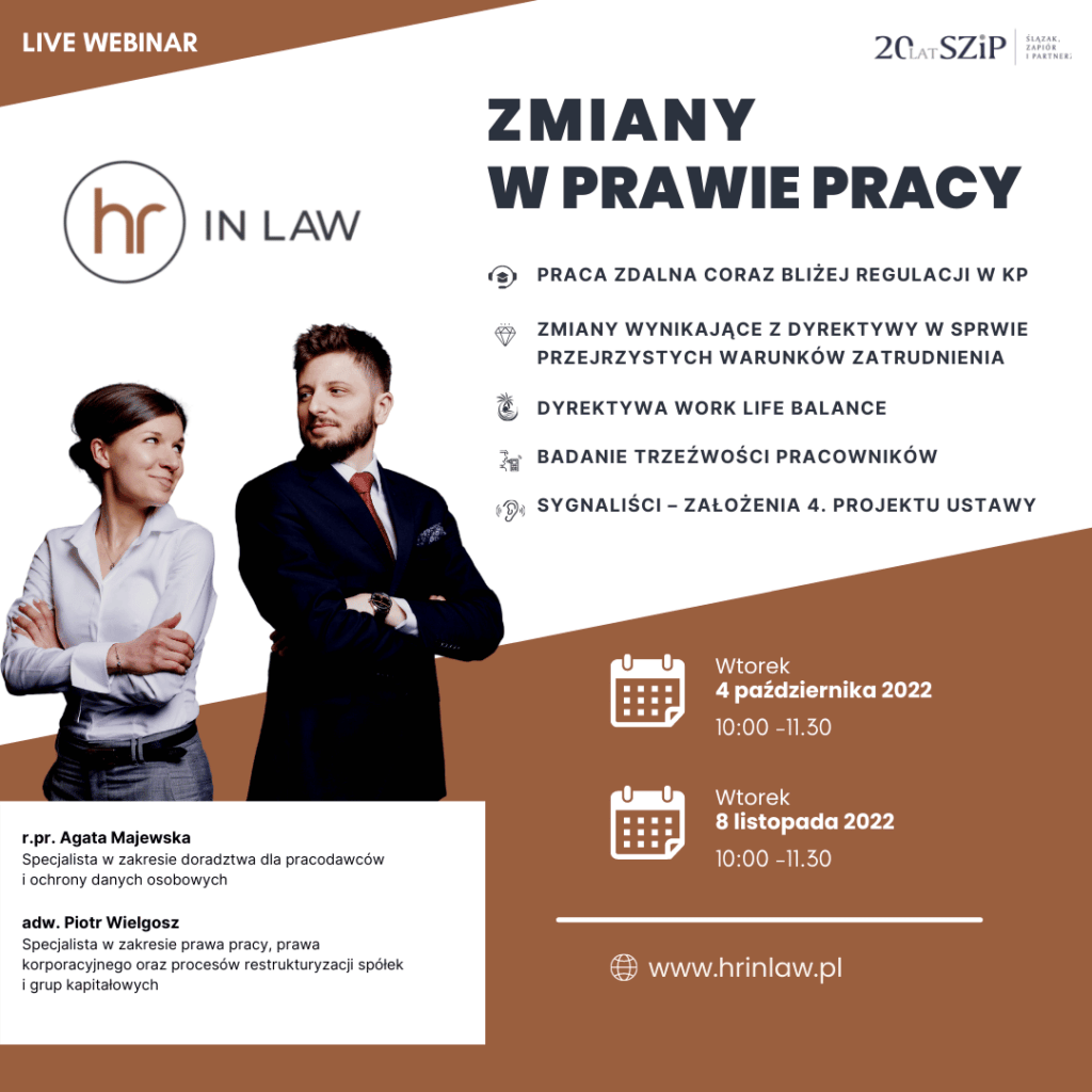 Zmiany w prawie pracy. Spotkanie online