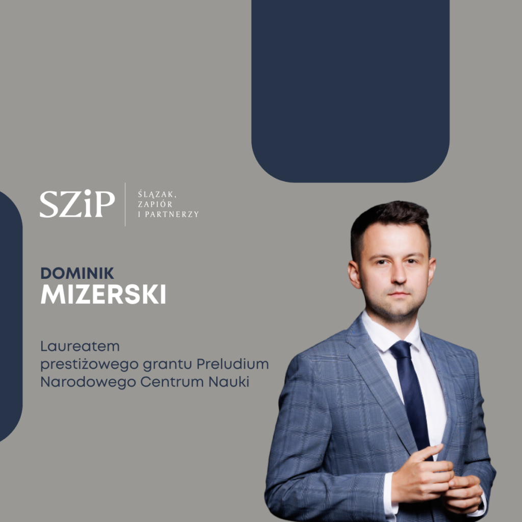 Dominik Mizerski laureatem prestiżowego grantu